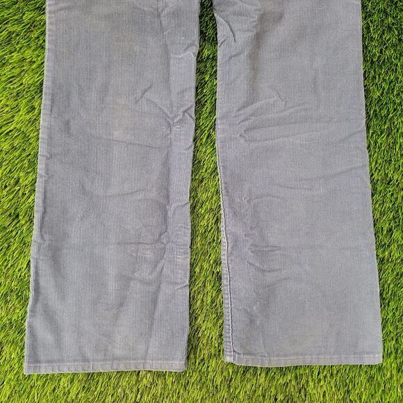 Vintage 70s Wrangler Bootcut Corduroy Pants 27x31 Faded Blue - Picture 12 of 16